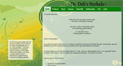 Desktop Screenshot of drdebsherbals.com