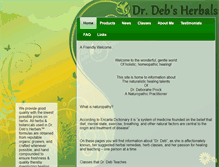 Tablet Screenshot of drdebsherbals.com